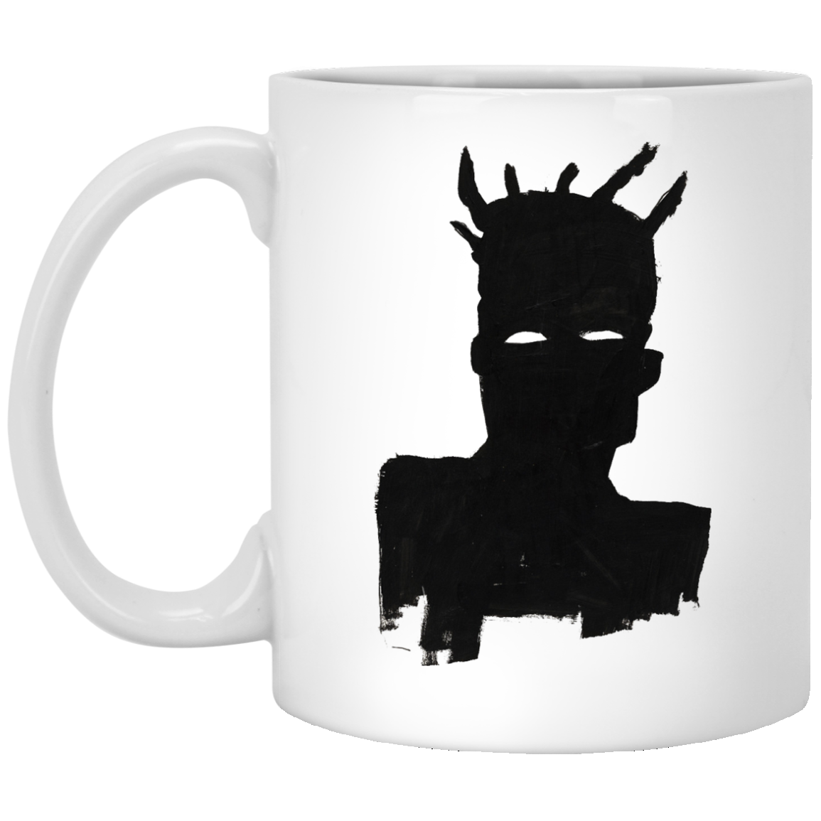 Jean-Michael Basquiat selft potrait art mug