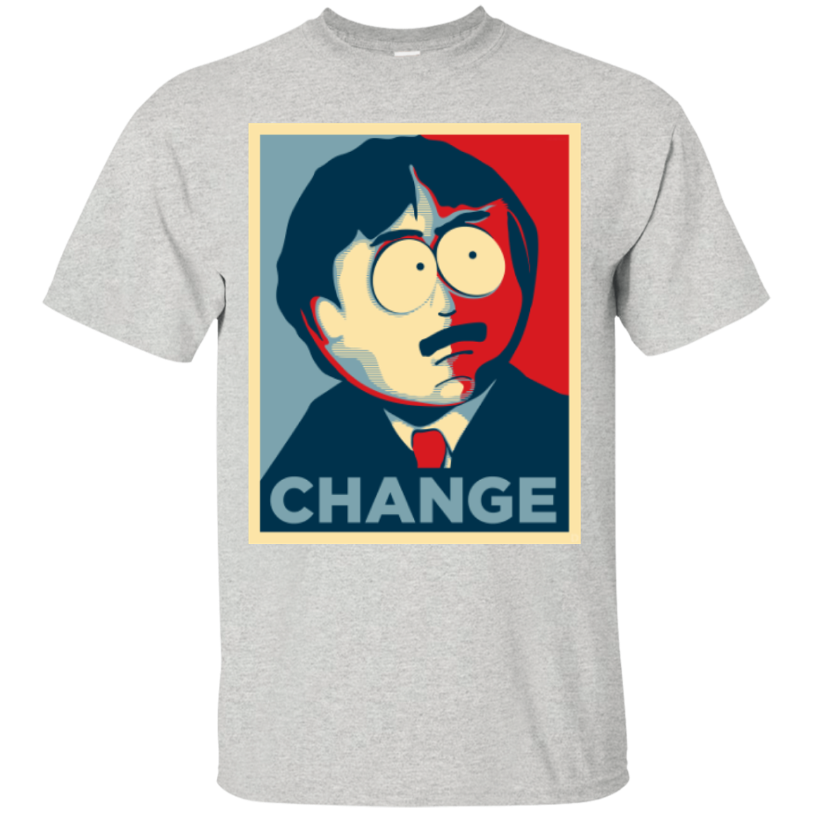 Randy Marsh CHANGE shirt Obama poster style - South Park - ifrogtees