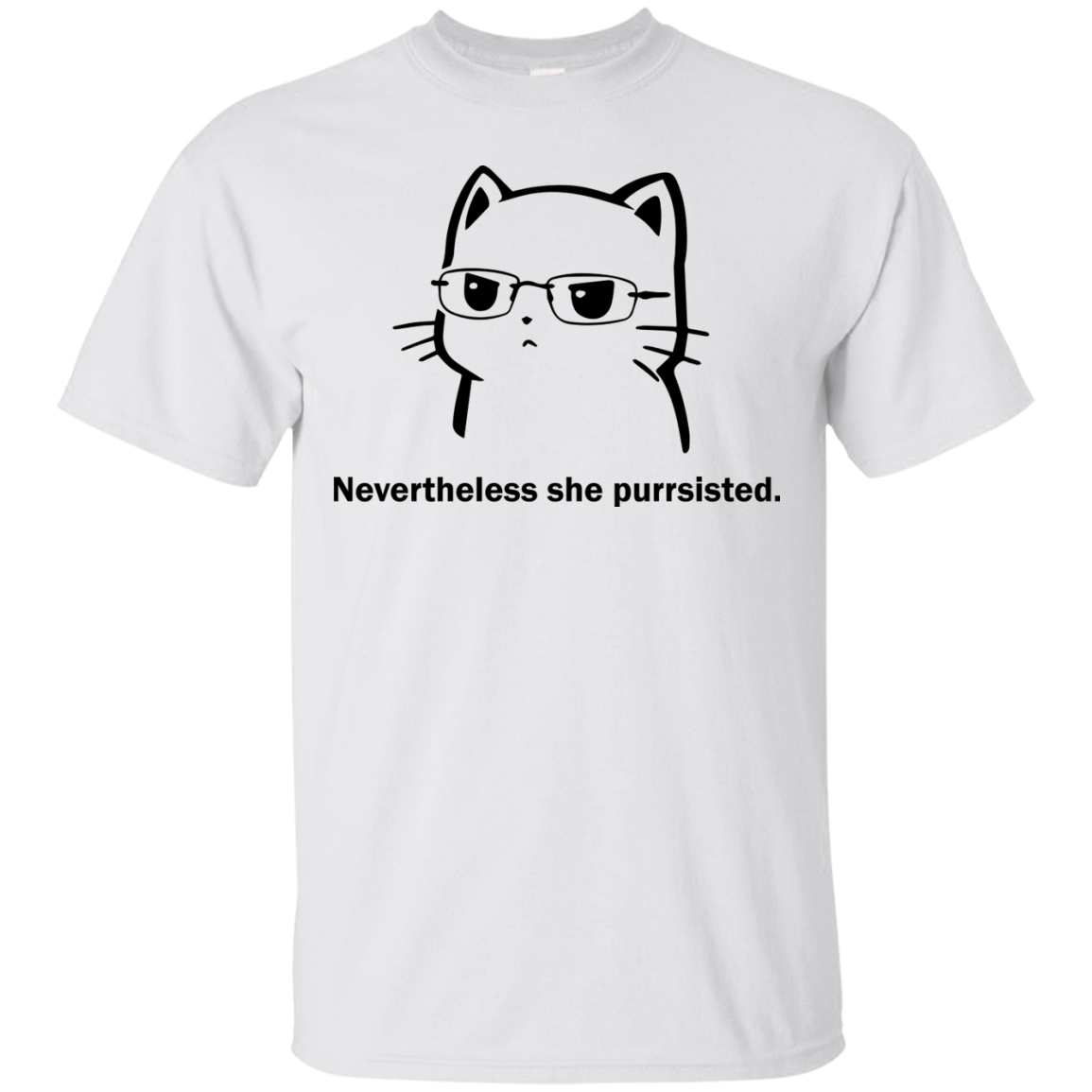 Funny Cat Nevertheless she purrsisted shirt, tank