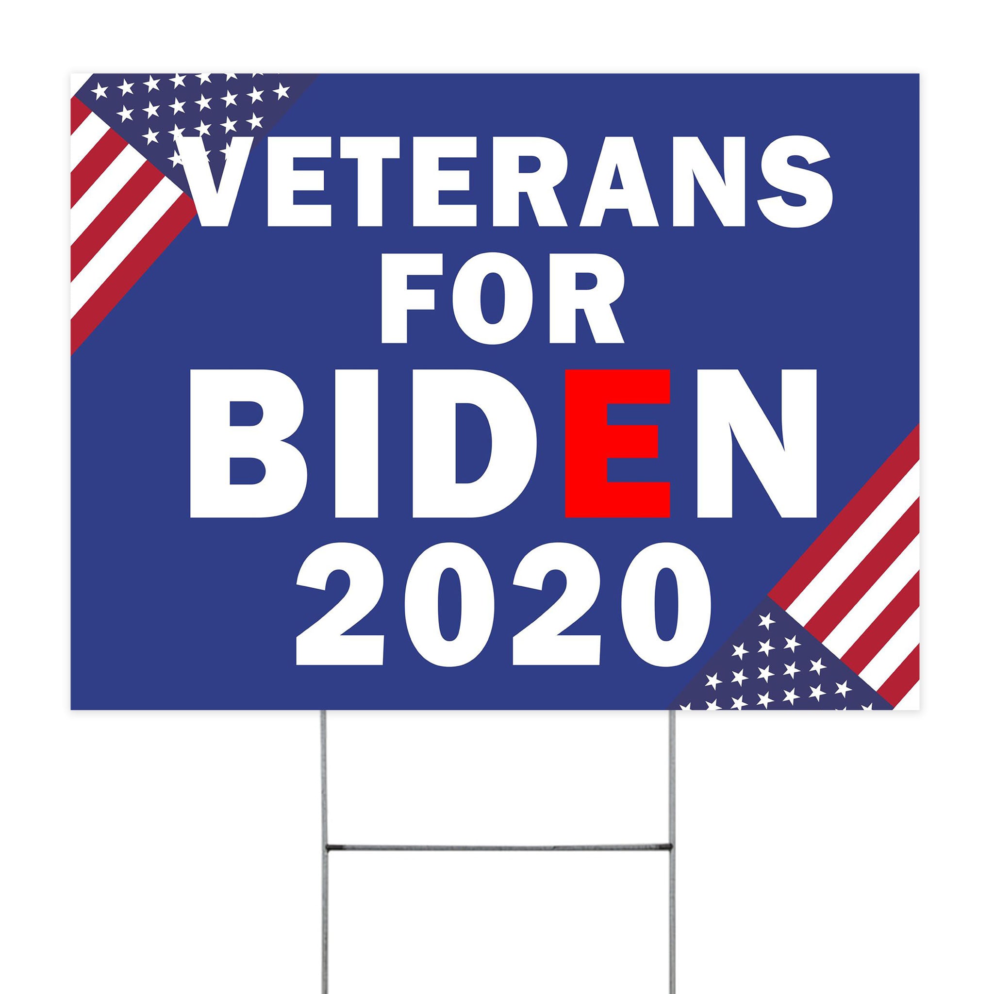 Veteran for Biden Yard Sign