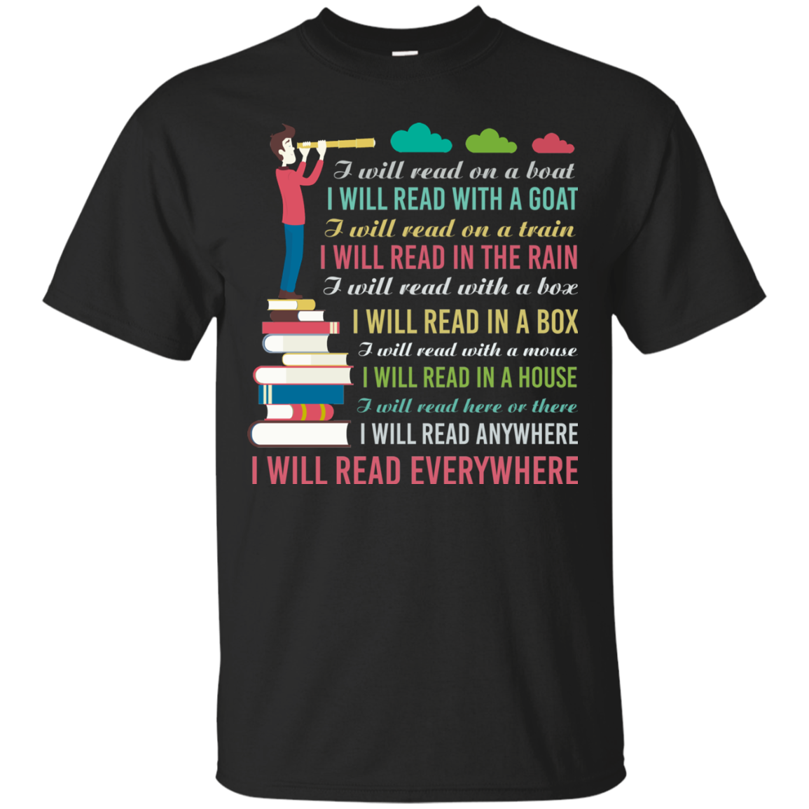 I will read on a boat I will read with a goat t-shirt, hoodie, sweater
