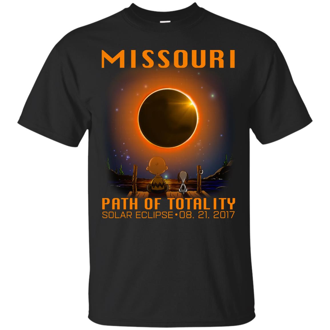 Snoopy and Charlie Brown - Missouri - Path of totality solar eclipse shirt