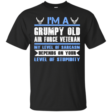 I'm a grumpy old air force veteran t-shirt, tank top