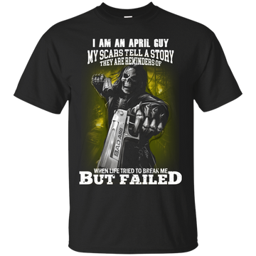 Grim Reaper: I am a April guy my scars tell a story shirt, tank, hoodie
