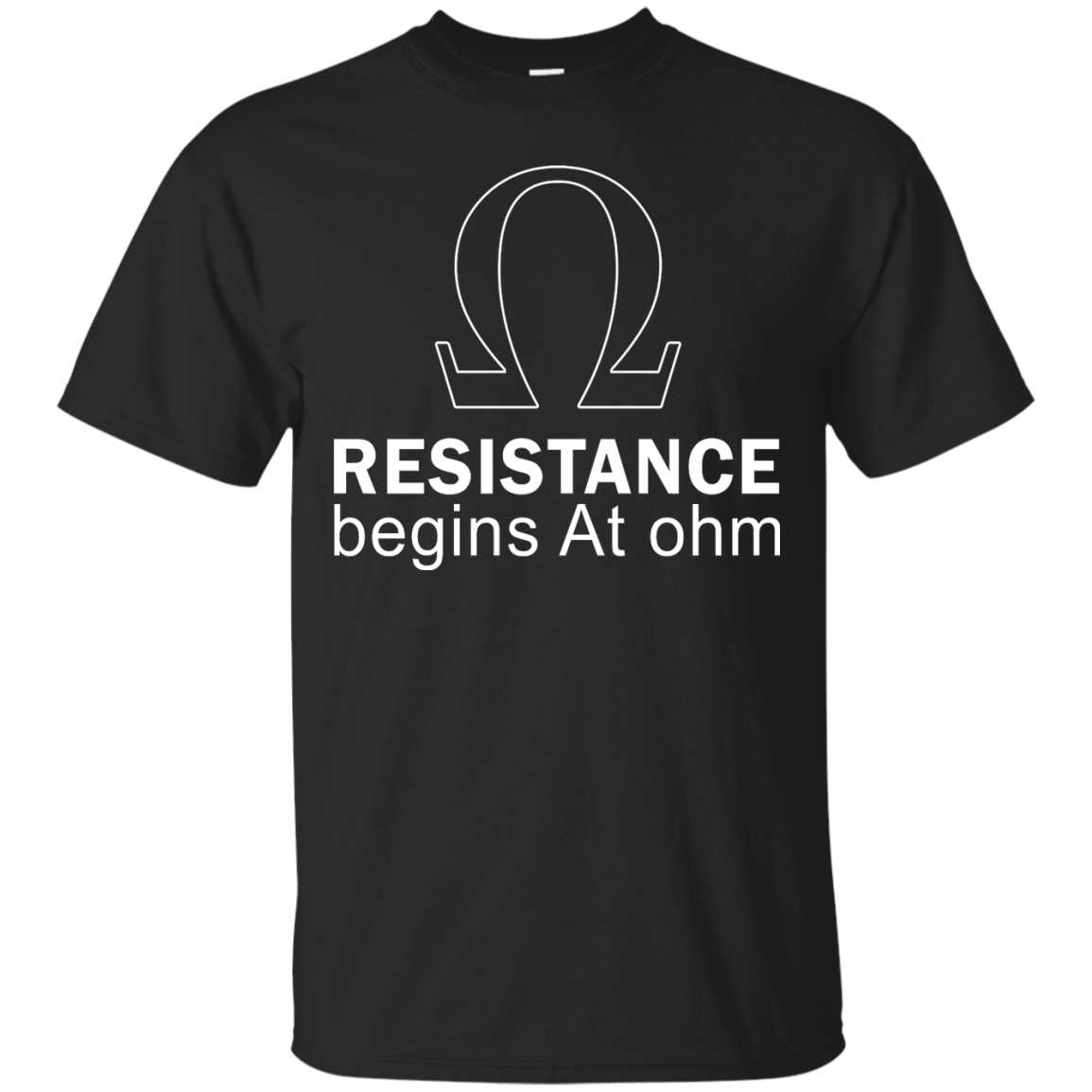 Resistance Begins At Ohm t-shirt, long sleeve, hoodie