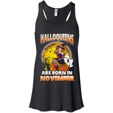 Halloqueens are born in November shirt, hoodie, tank