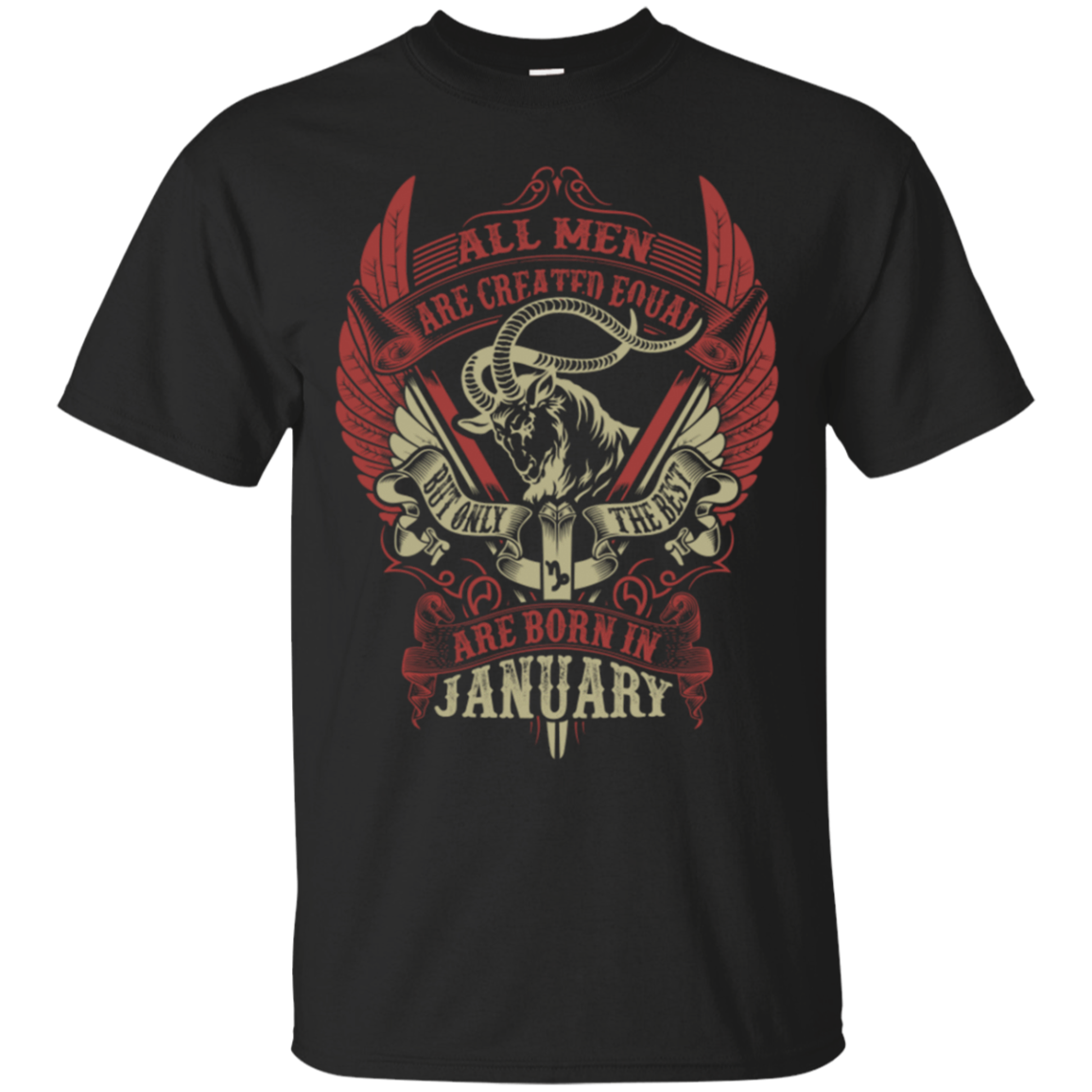 All Men Are Created Equal But Only The Best Are Born In January Shirt, Hoodie, Tank
