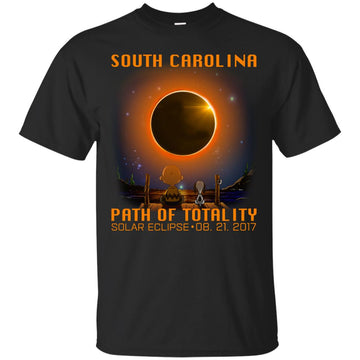 Snoopy and Charlie Brown - South Carolina - Path of totality solar eclipse shirt