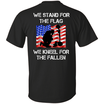 We Stand For The Flag We Kneel For The Fallen Back Side Shirt, hoodie, tank