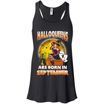 Halloqueens are born in September shirt, hoodie, tank