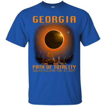 Snoopy and Charlie Brown - Georgia - Path of totality solar eclipse shirt