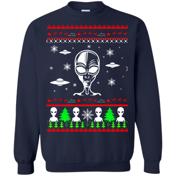 Alien Ugly Christmas Sweater, Funny Alien Christmas Sweater, Shirt