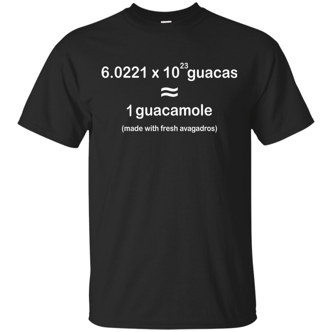 Avogadro 6.0221 10 23 guacas 1 guacamole shirt, tank
