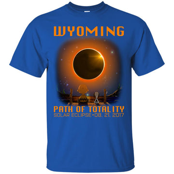 Snoopy and Charlie Brown - Wyoming - Path of totality solar eclipse shirt