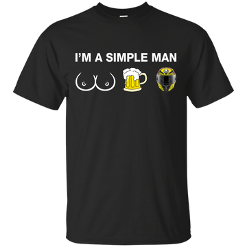 VR46: I'm a simple man I like boobs, beer and helmet shirt, hoodie, tank