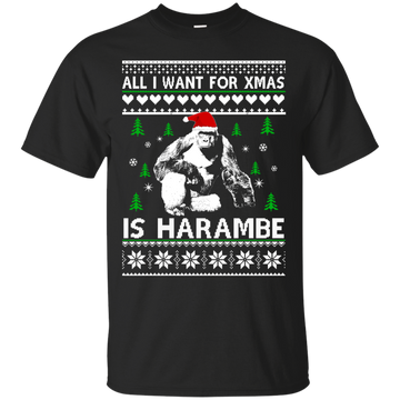 All I Want For Xmas Is Harambe Sweater, Shirt