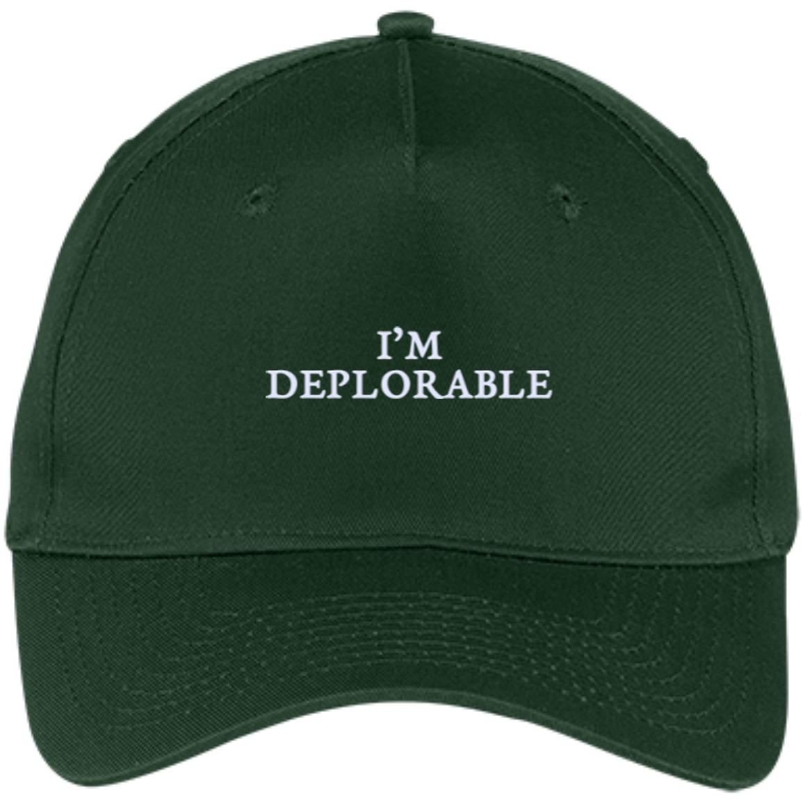 I'm Deplorable Hats: Twill cap/Snapback - ifrogtees