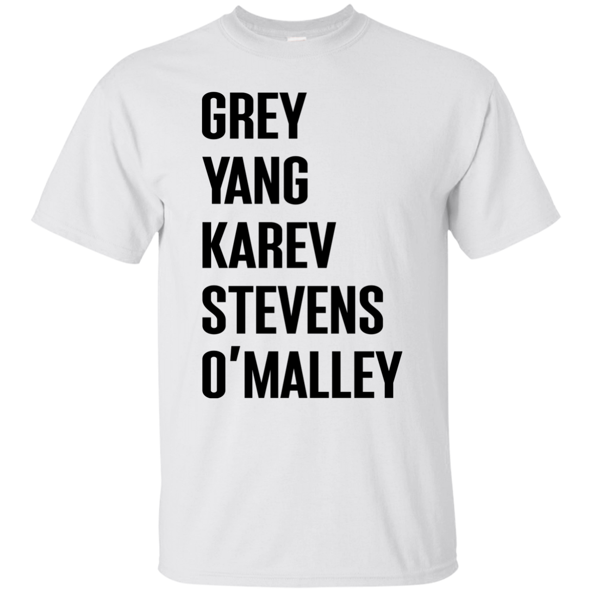 Greys Anatomy Sweater, Shirt: Grey Yang Karev Stevens O'Malley