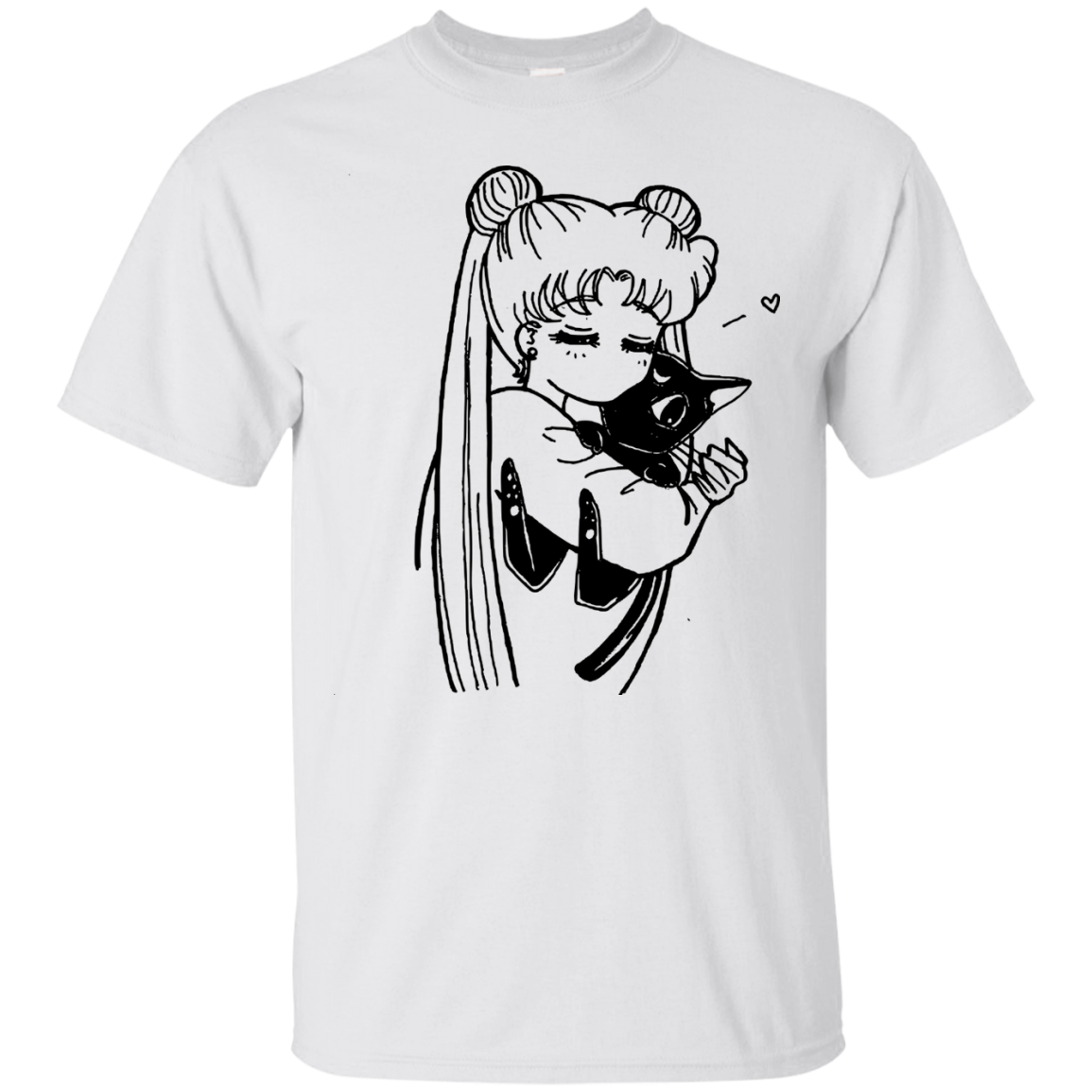 Salor Moon and Luna t-shirt: Usagi & Luna