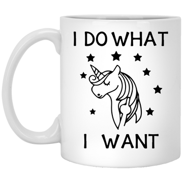 I Do What I Want Unicorn Mugs