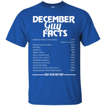 December guy facts servings per container shirt