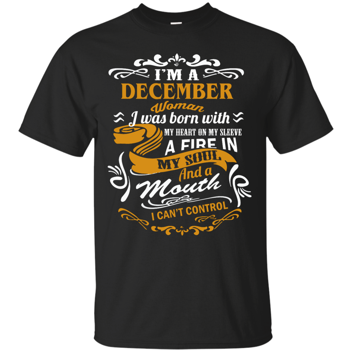 I'm A December Woman I Was Born With My Heart On My Sleeve Shirt, Hoodie, Tank