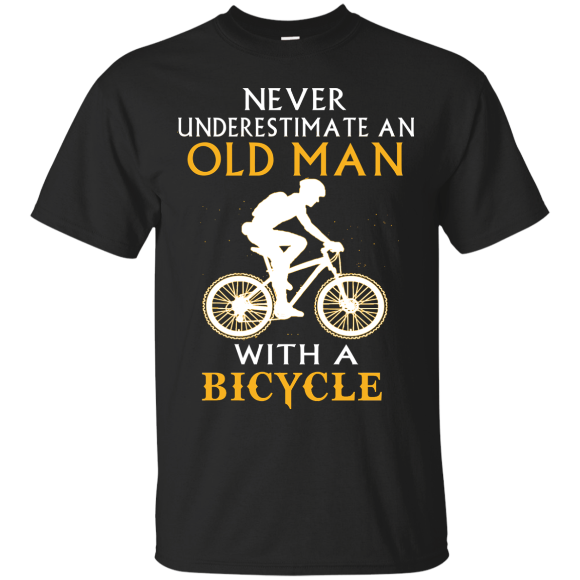 Never Underestimate An Old Man With A Bicycle T-Shirt , Hoodies