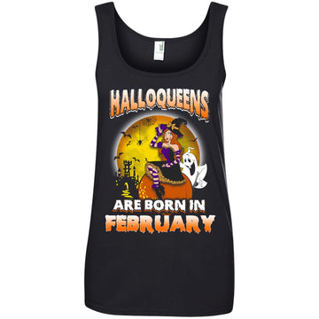 Halloqueens are born in February shirt, hoodie, tank
