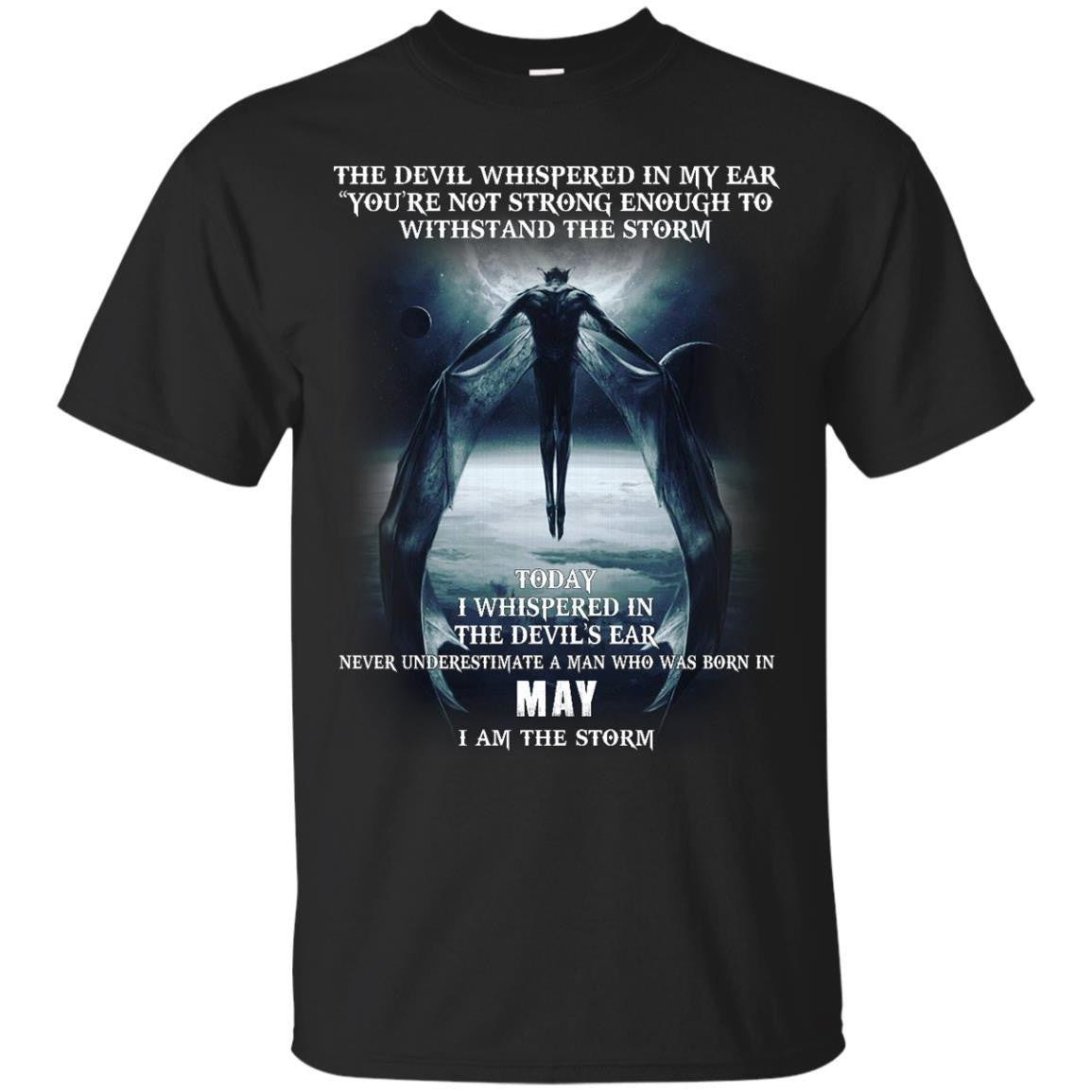 The Devil whispered in my ear, a Man born in May shirt, tank