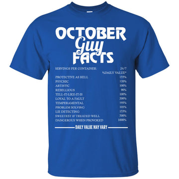 October guy facts servings per container shirt