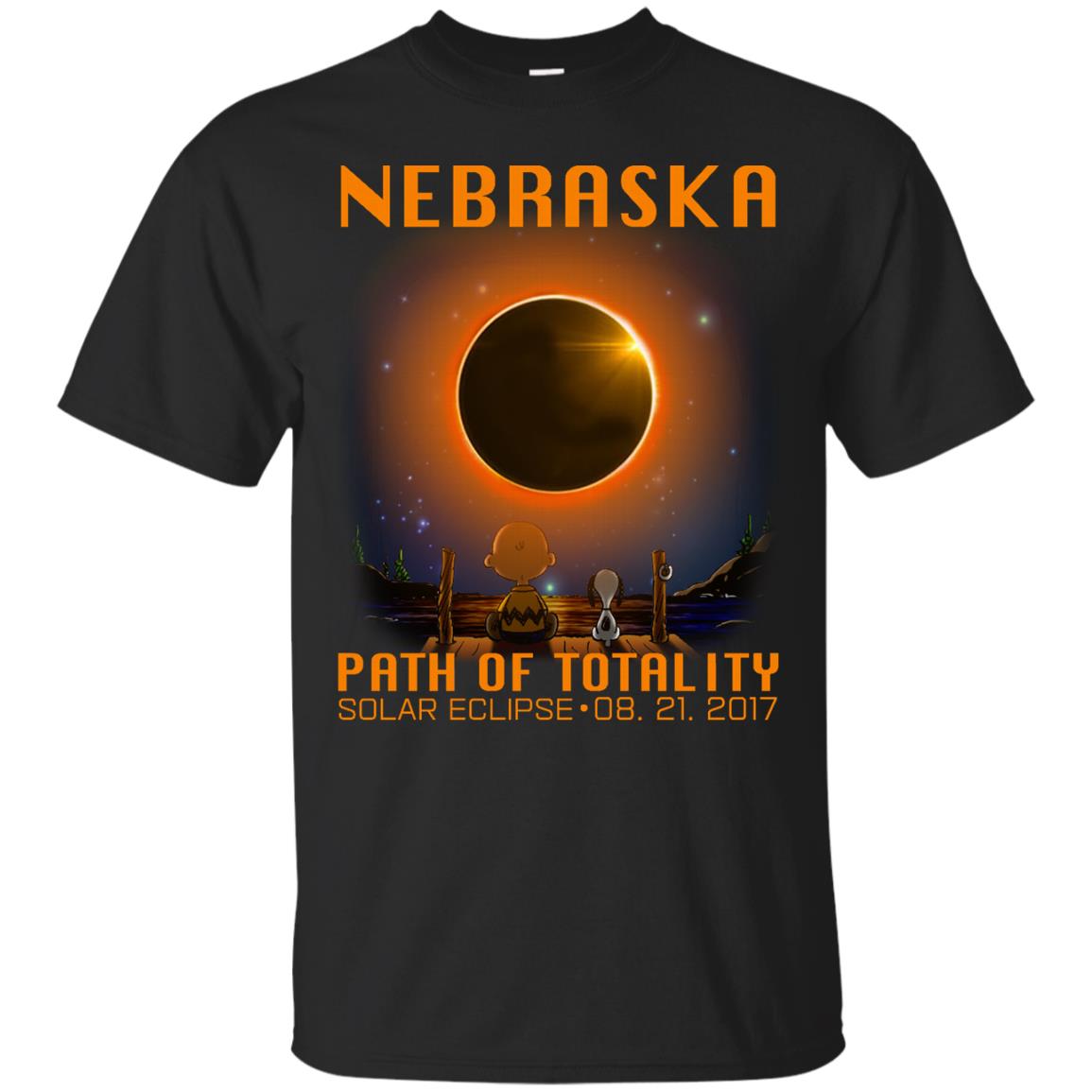 Snoopy and Charlie Brown - Nebraska - Path of totality solar eclipse shirt