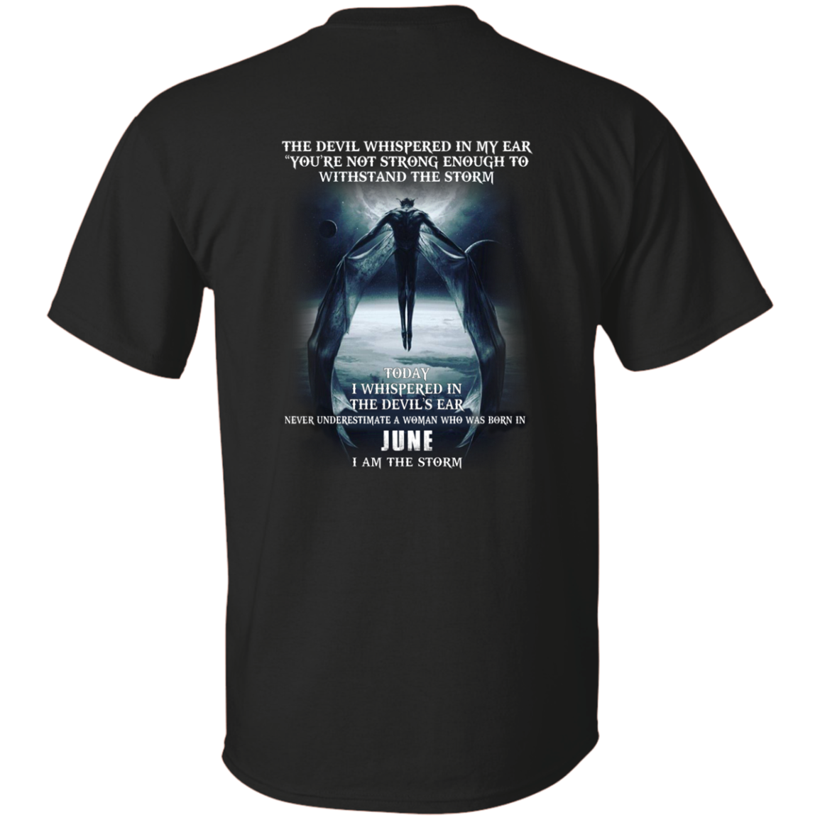 The devil whispered in my ear, a woman was born in June shirt