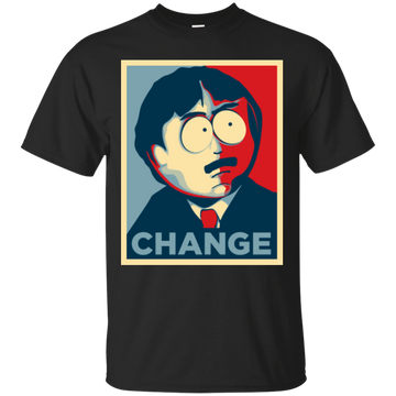 Randy Marsh CHANGE shirt Obama poster style - South Park