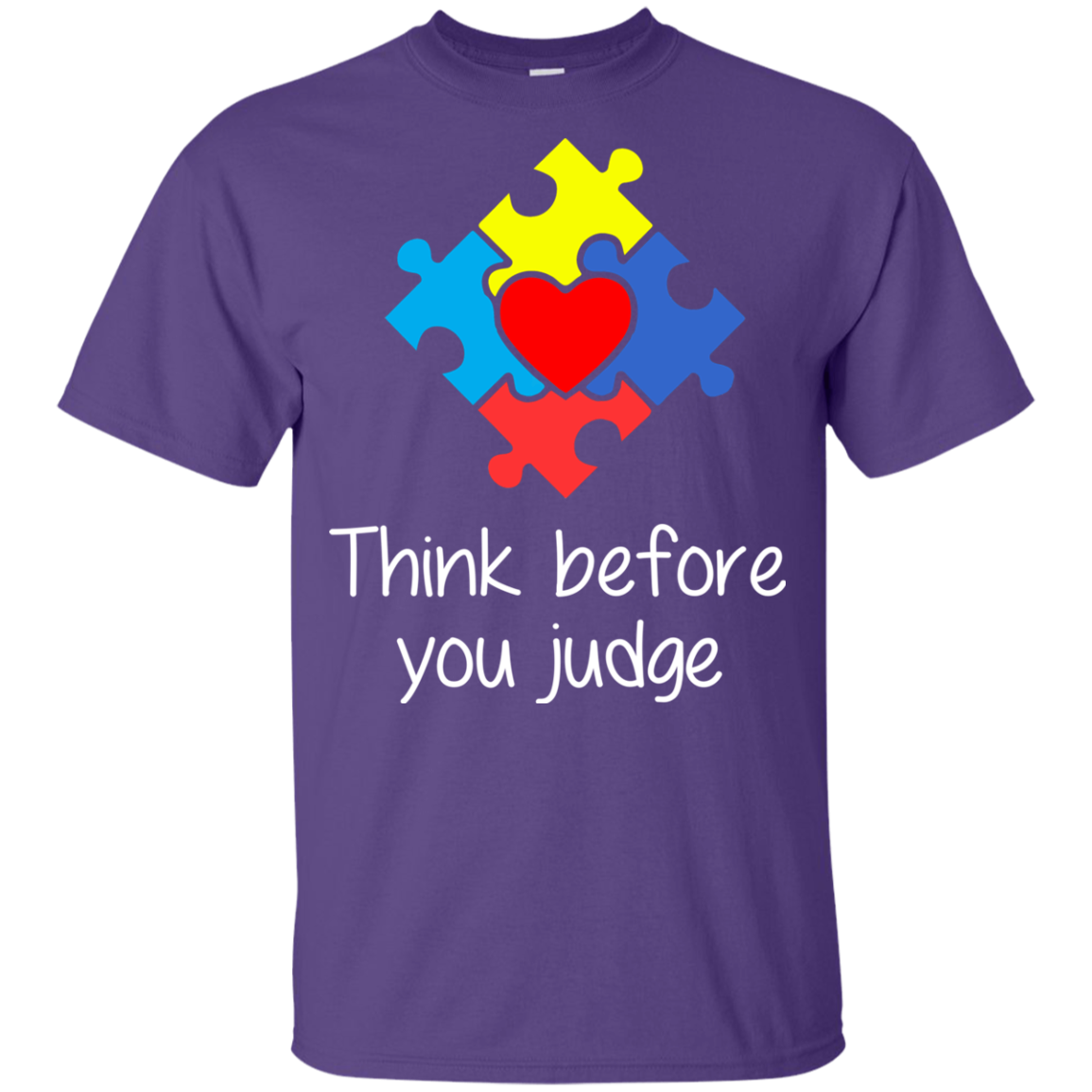 Autism Think before you judge youth, kid shirt