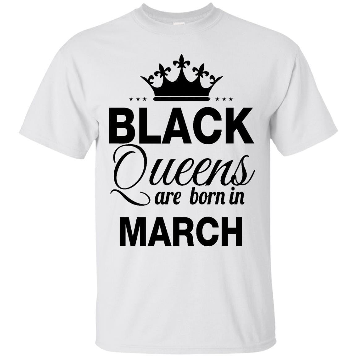 Black Queen are born in March shirt, tank top, hoodie