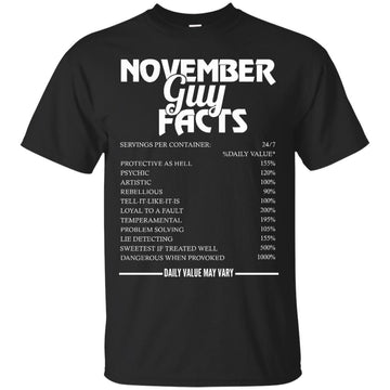 November guy facts servings per container shirt