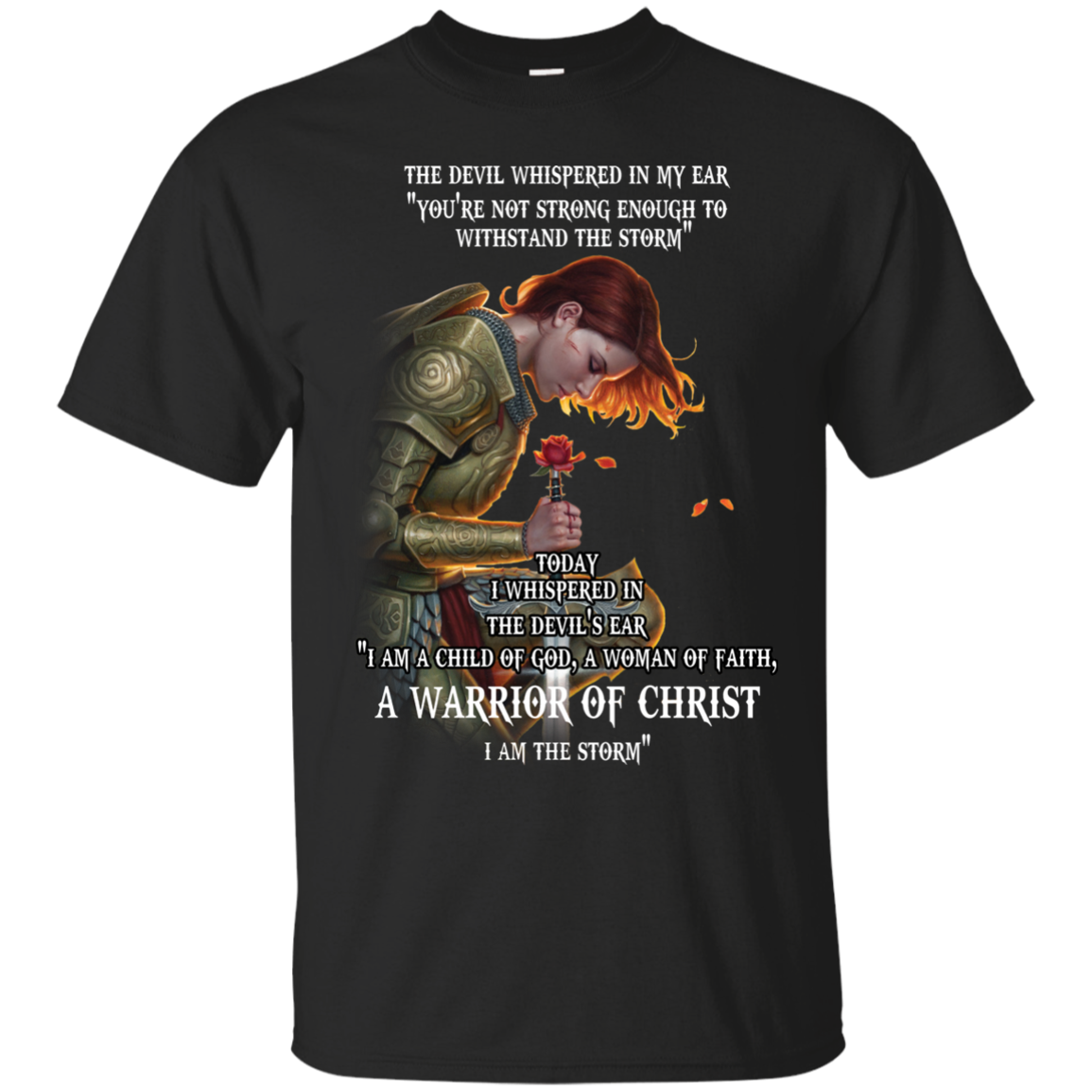 Rose red: The devil whispered in my ear you're not strong shirt, hoodie