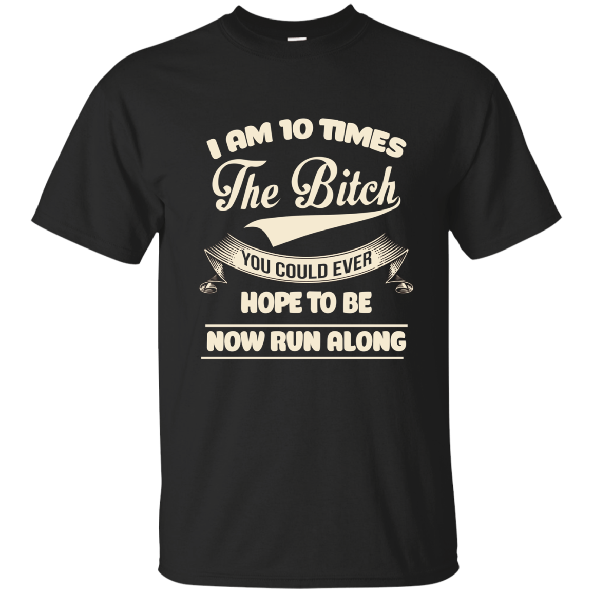I am 10 time the bitch you could ever hope to be now run along shirt, hoodie, tank