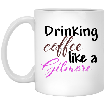 Drinking coffee like a Gilmore mug: Gilmore Girls