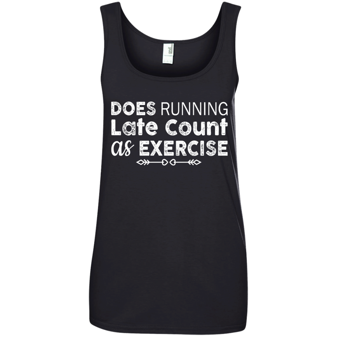 Does Running late count as exercise shirt, sweater, tank