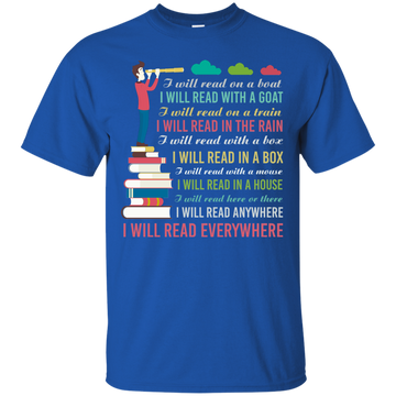 I will read on a boat I will read with a goat t-shirt, hoodie, sweater