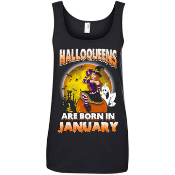 Halloqueens are born in January shirt, hoodie, tank