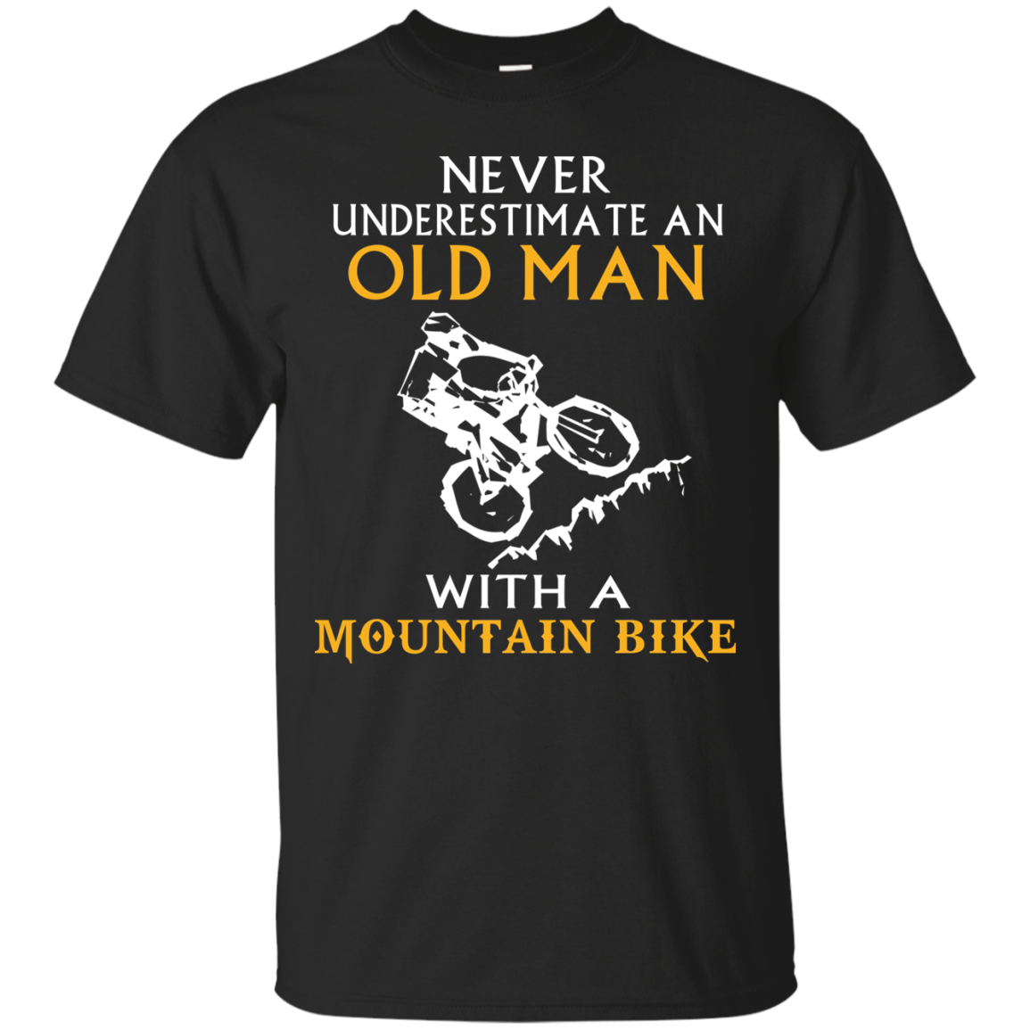 Old man with Mountain Bike t-shirt/hoodie/tank - ifrogtees