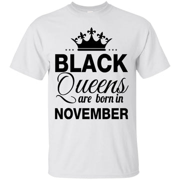 Black Queen are born in November shirt, tank top, hoodie