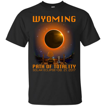 Snoopy and Charlie Brown - Wyoming - Path of totality solar eclipse shirt