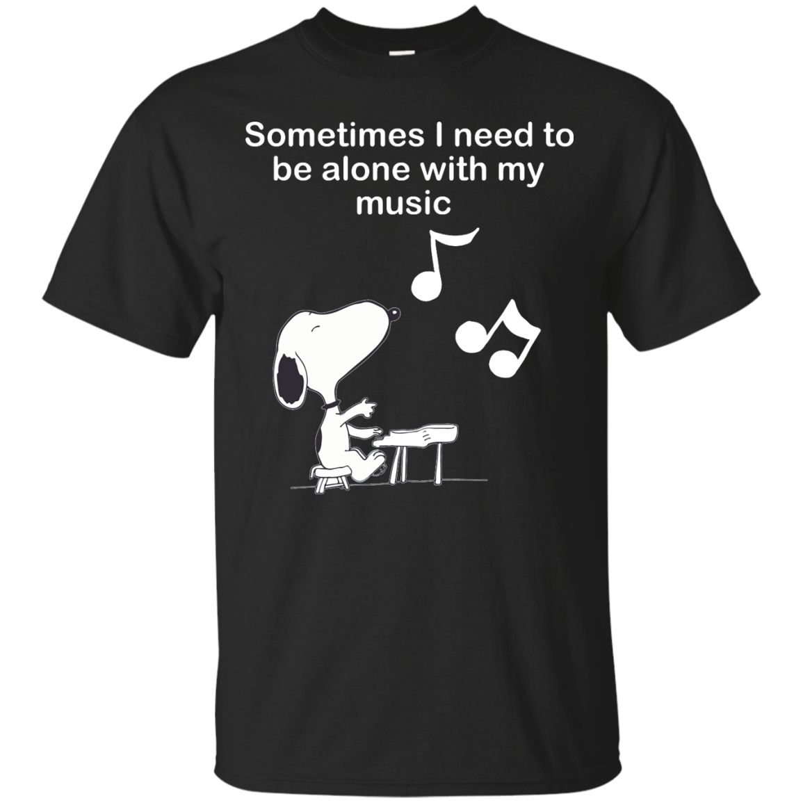 Snoopy: Sometimes I need to be alone with my music shirt, sweater, tank
