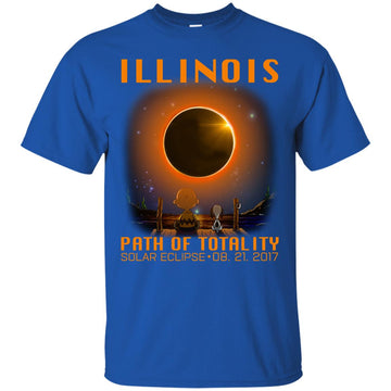 Snoopy and Charlie Brown - Illinois - Path of totality solar eclipse shirt