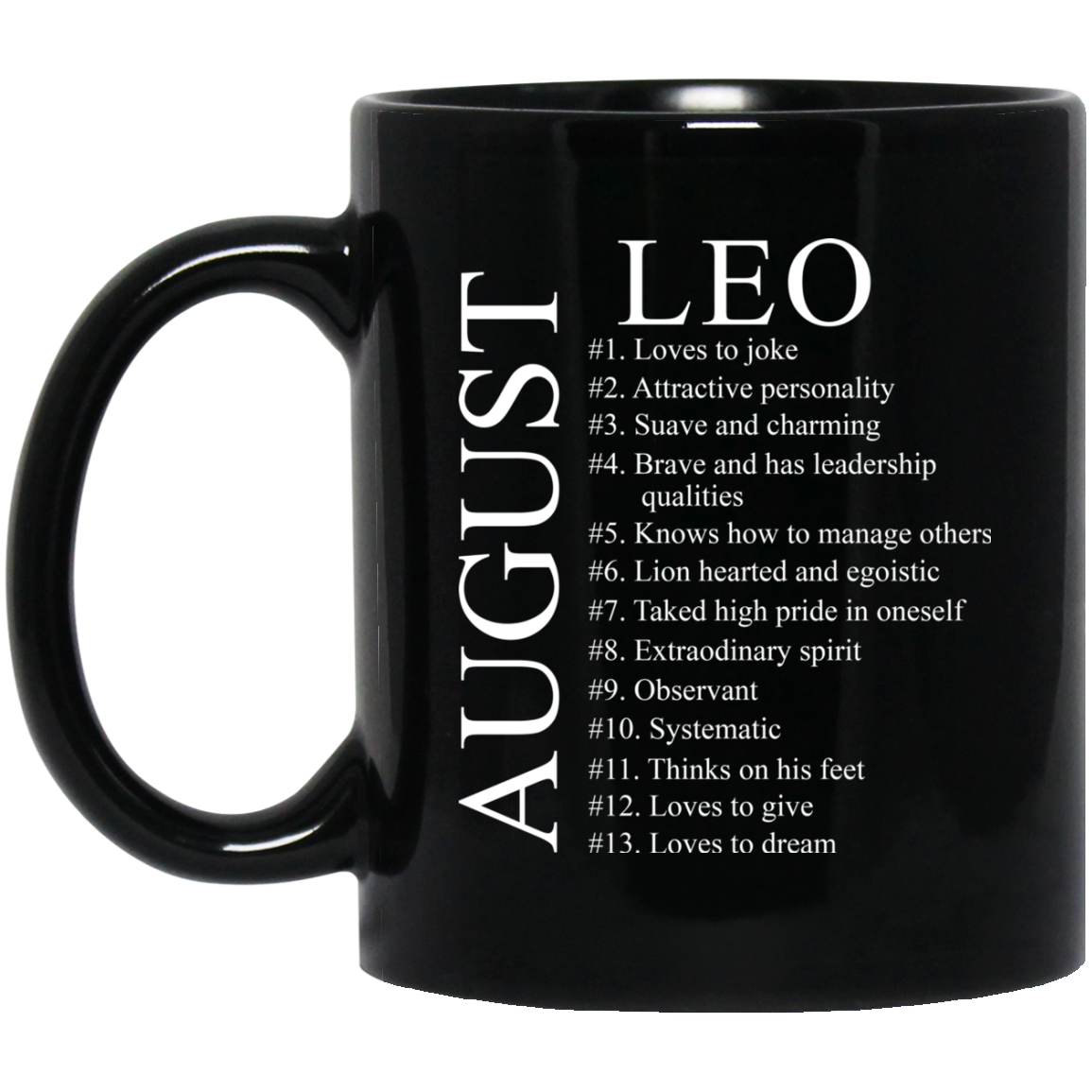 August Leo Loves to Joke Mug