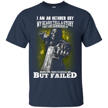Grim Reaper: I am an October guy my scars tell a story shirt, tank, hoodie