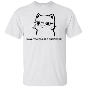 Funny Cat Nevertheless she purrsisted shirt, tank